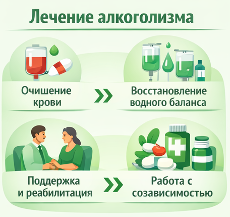 лечение алкоголизма в Хабаровске этапы